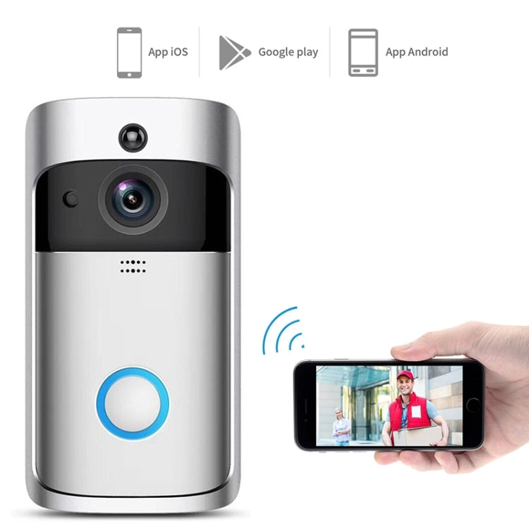 M4 720P Smart WIFI Ultra Low Power Video PIR Visual Doorbell with 3 Battery Slots,Support Mobile Phone Remote Monitoring & Night Vision & 166 Degree Wide-angle Camera Lens M4 720P Smart WIFI Ultra Low Power Video PIR Visual Doorbell with 3 Battery Slots,Support Mobile Phone Remote Monitoring & Night Vision & 166 Degree Wide-angle Camera Lens